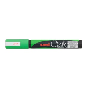 Marcador Uni-Ball, Chalk Marker PWE-5M, Verde fluo