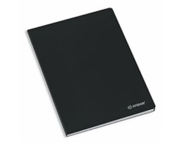Caderno A4, Agrafado, Capa Preta 80fls Pautado