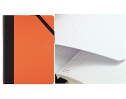 Caderno Notas Milan, c/Elástico, 10X13,6cm, Fluo LJ, Pontos