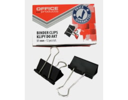Molas OFFICE, p/ Papeis 51mm Cx.12 Unidades