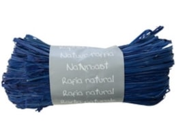 Fio de Rafia Natural Meada c/50g Refª 196013C Azul Francês