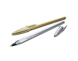 Esferográfica Bic Celebrate Ouro, Escrita a azul