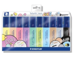 Marcador Fluor. Staedtler, pastel+vintage, 364CWP10, C/10 un