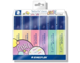 Marcador Fluor. Staedtler, pastel, 364CWP6, C/6 un