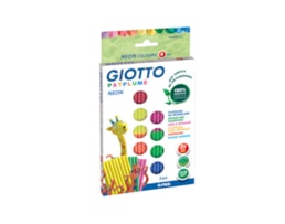 Plasticina Giotto Patplume, Ref. 513200, cores fluo, 8X33g