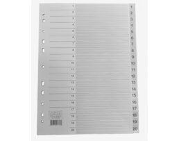 Indice Separador Lands, A4, PP, 1 a 20, Refª 82120, c/ index