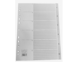 Indice Separador Lands, A4, PP, 1 a 6, Refª 82106 c/ index
