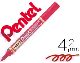Marcador Pentel N850, Permanente, Vermelho