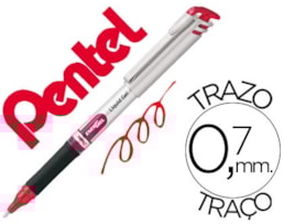 Marcador Roller Pentel Energel 0.7 BL 17, Vermelho
