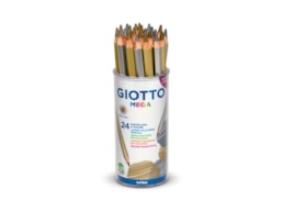 Lápis Cor Giotto Mega Refª 518000, Emb. c/24, Ouro+prata
