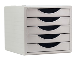 Bloco de 5 Gavetas Archivotec  Refª 4005, cinza