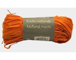 Fio de Rafia Natural Meada c/50g. Refª196058C, Laranja