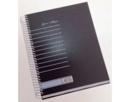 Caderno Espiral A5 Ancor Capa Dura Azul c/120 Fls Pautado