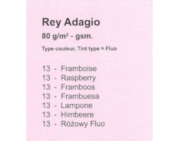 Papel Fotocopia Adagio A4 80g, Fluor. Framboesa -13, 500Fls.