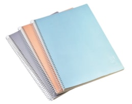 Caderno A5 Ancor, Esp, Capa PP, 80F. Super Light, Paut
