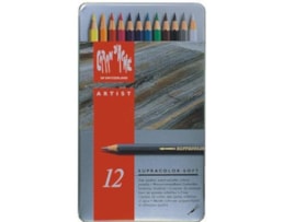 Lápis Côr Supracolor, Caran D`Ache 12  cores - 3888/312