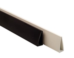 Baguetes Plástica 297X5mm triangular, Preto