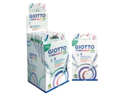 Marcador Giotto Turbo Glitter Pastel c/8 cores, Ref.42630