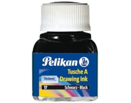 Tinta da China Pelikan 523/2, Frasco c/ 10 ml, Carmin