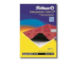 Papel Quimico Pelikan A4, Preto, Interplastic 1022G cx.100