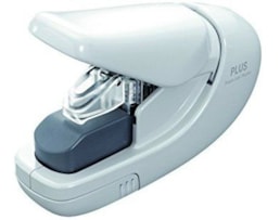 Máquina Agrafar s/agrafes Plus SL106AB, paper clinch, Branco