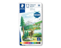 Lápis Cor Staedtler Refª 146CM12, Cx. metálica c/12 cores