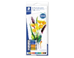 Acrilico Staedtler, R.8500C12, 12ml. Set c/ 12 cores