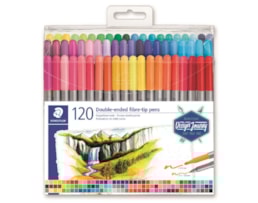 Marcador Staedtler, Ref. 3200, dupla ponta,  Cx. c/ 120