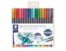 Marcador Staedtler, 3001, dupla ponta, Aguarelavel  Cx.18