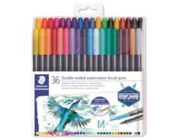 Marcador Staedtler, 3001, dupla ponta, Aguarelavel  Cx.36