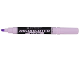 Marcador Centropen, Flexi Fluor, Refª 8542, Violeta Pastel