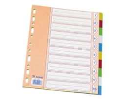 Separador A5, PP, Dohe, 10 Posições, 5 cores