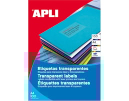 Etiquetas Apli, Poliester, Trp. A4, Ref.1224, 70X37mm, 20 F.