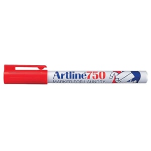 Marcador Artline 750 p/roupa (0,7mm), Vermelho
