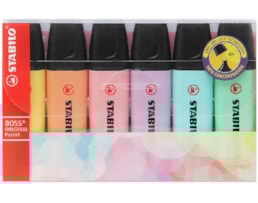 Marcador Fluorescente Stabilo Boss 70/6-2, Pastel. Conj.6