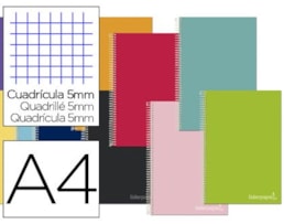 Caderno Esp. A4 Jolly, C.Dura, 140Fls./75g. Quad.