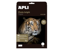 Papel Apli Foto brilhante A4 240g. 20Fls. Refª04454